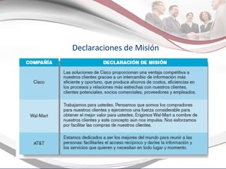 Declaraciones de Misión 