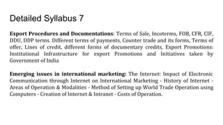 Detailed Syllabus 7
 