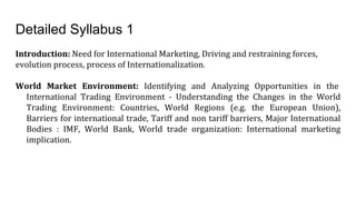 Detailed Syllabus 1
 