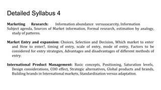 Detailed Syllabus 4
 