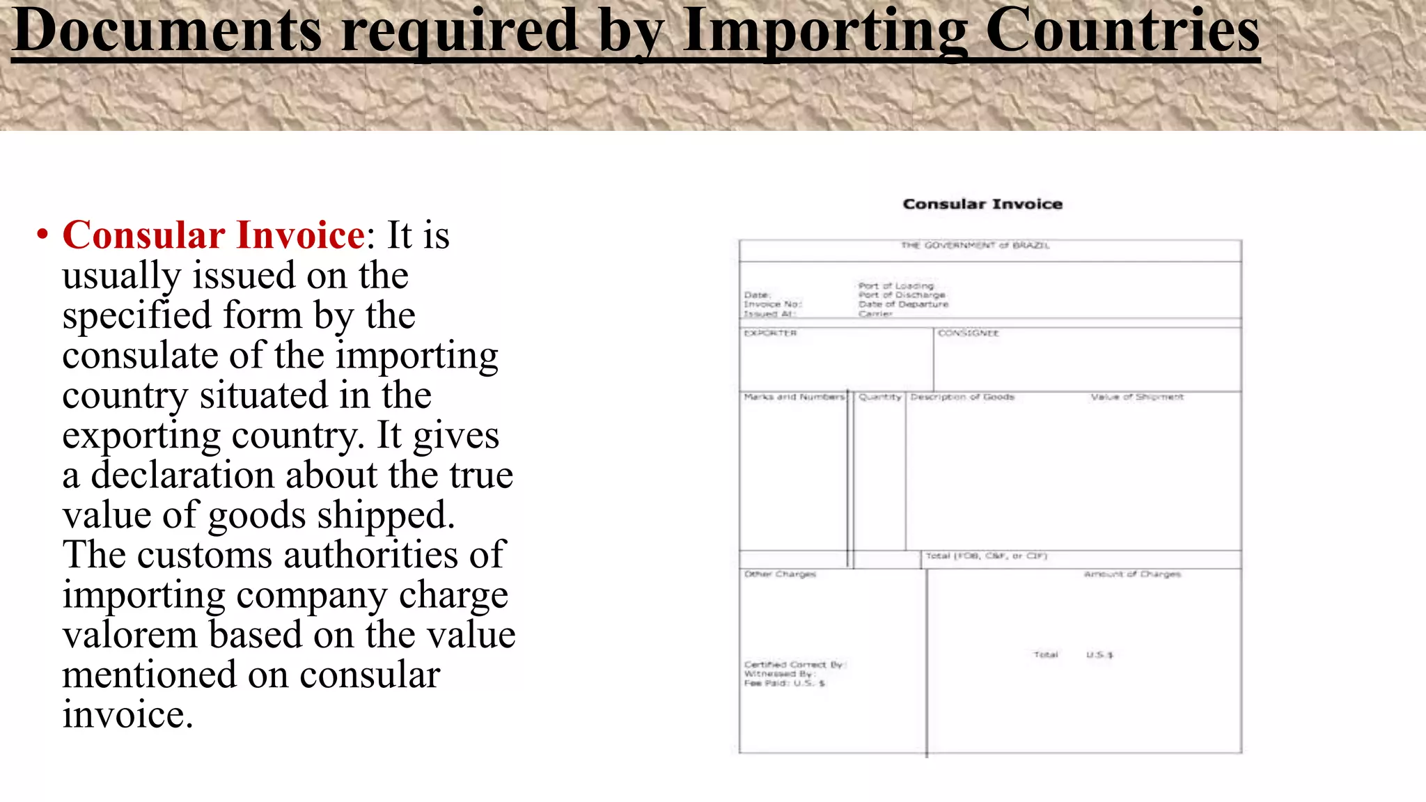 LIST OF DOCUMENTS AND PROCEDURE OF EXPORTS | PPTX