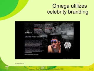 Omega utilizes  celebrity branding 14- www. omega watches.com  