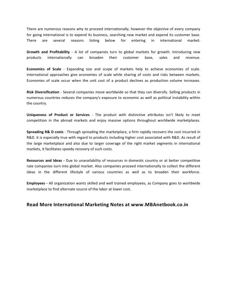 International Marketing Mba Notes international marketing notes at mb anetbook International Marketing Mba Notes international marketing notes at mb anetbook