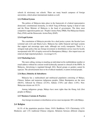 International Marketing of Aarong's Milk Powder in Malaysia | PDF