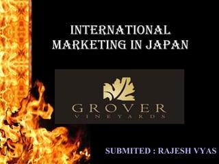 international marketing in Japan SUBMITED : RAJESH VYAS 