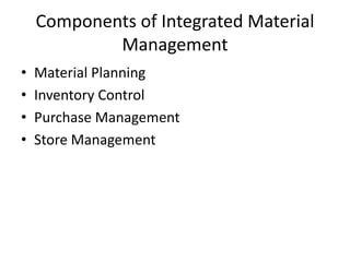 International material management | PPTX