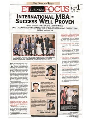 International MBA- Success well proven