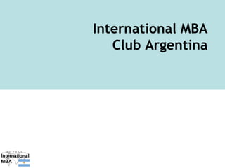 International MBA Club Argentina 