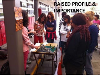 RAISED PROFILE &
IMPORTANCE
 