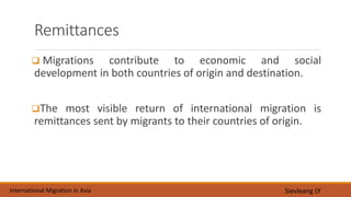 Case Study of International Migration in Asia | PPTX