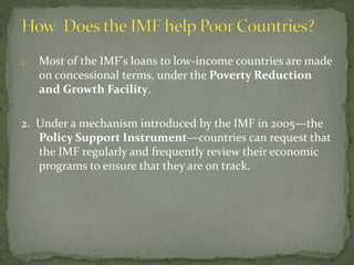Imf Support Program International monetary fund | PPTX