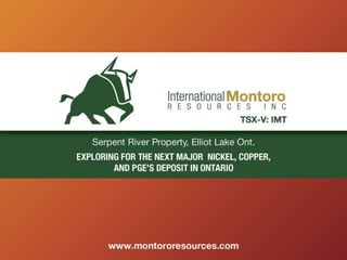 International Montoro Resources Ltd.(IMT-TSXV) (IMTFF-U.S.)Power Point Presentation Pecors Anomaly