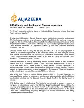 International opinion on the South China Sea Issue part III | PDF