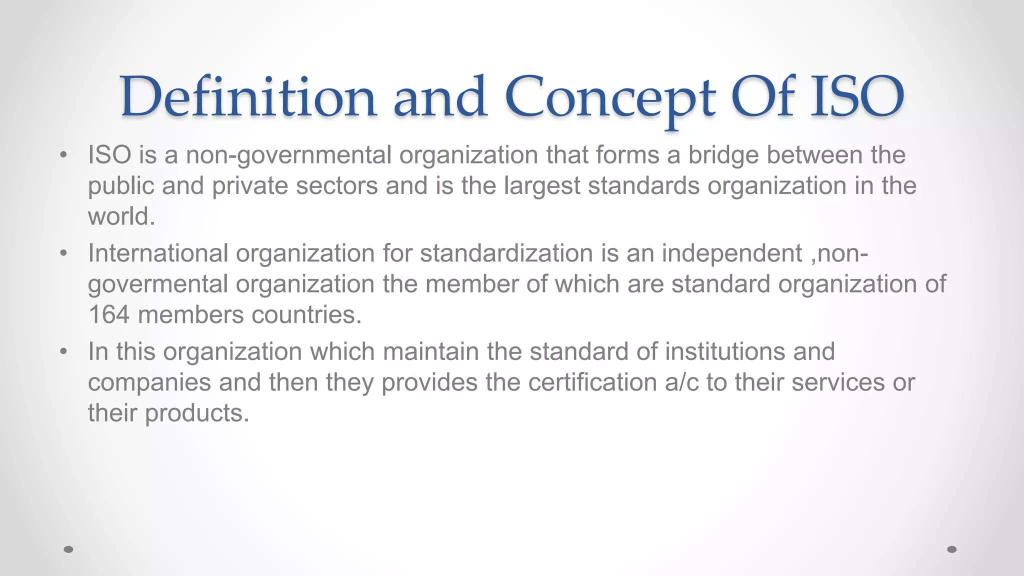 International organization for standarzation | PPTX