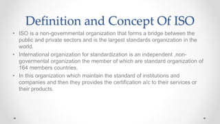 International organization for standarzation | PPTX