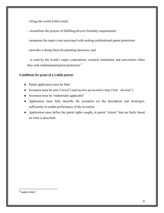 Pct Invention Application Example International Patent Application - PCT Route | PDF