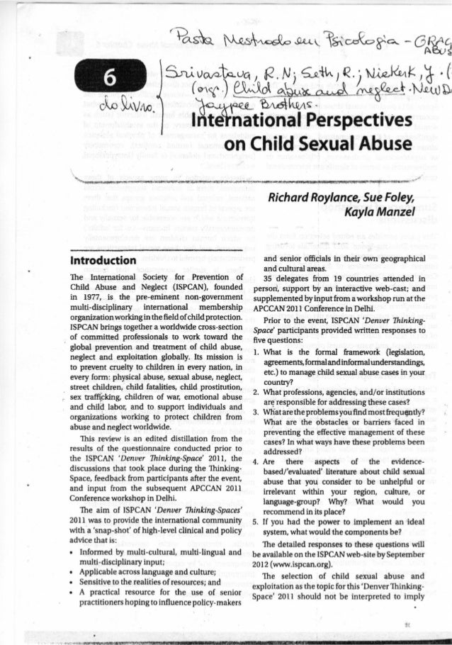 International Perpectives On Child Sexual Abuse