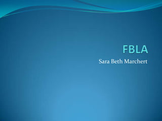 Sara Beth Marchert
 