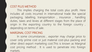 International pricing | PPTX