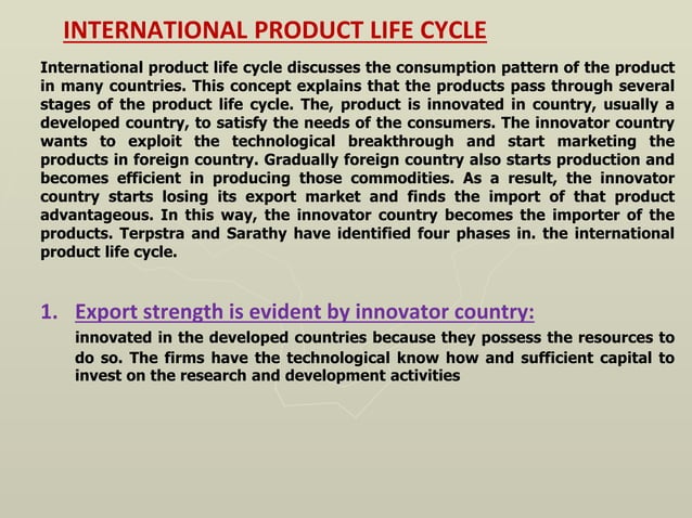 International product policy ppt | PPSX