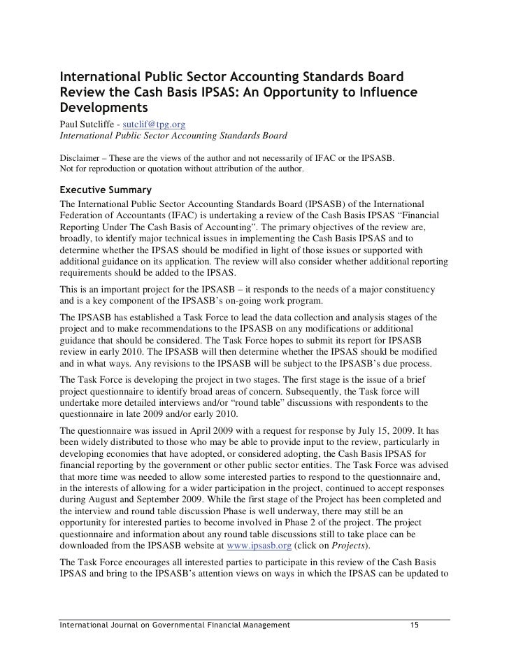 International Public Sector Accounting Standards Board