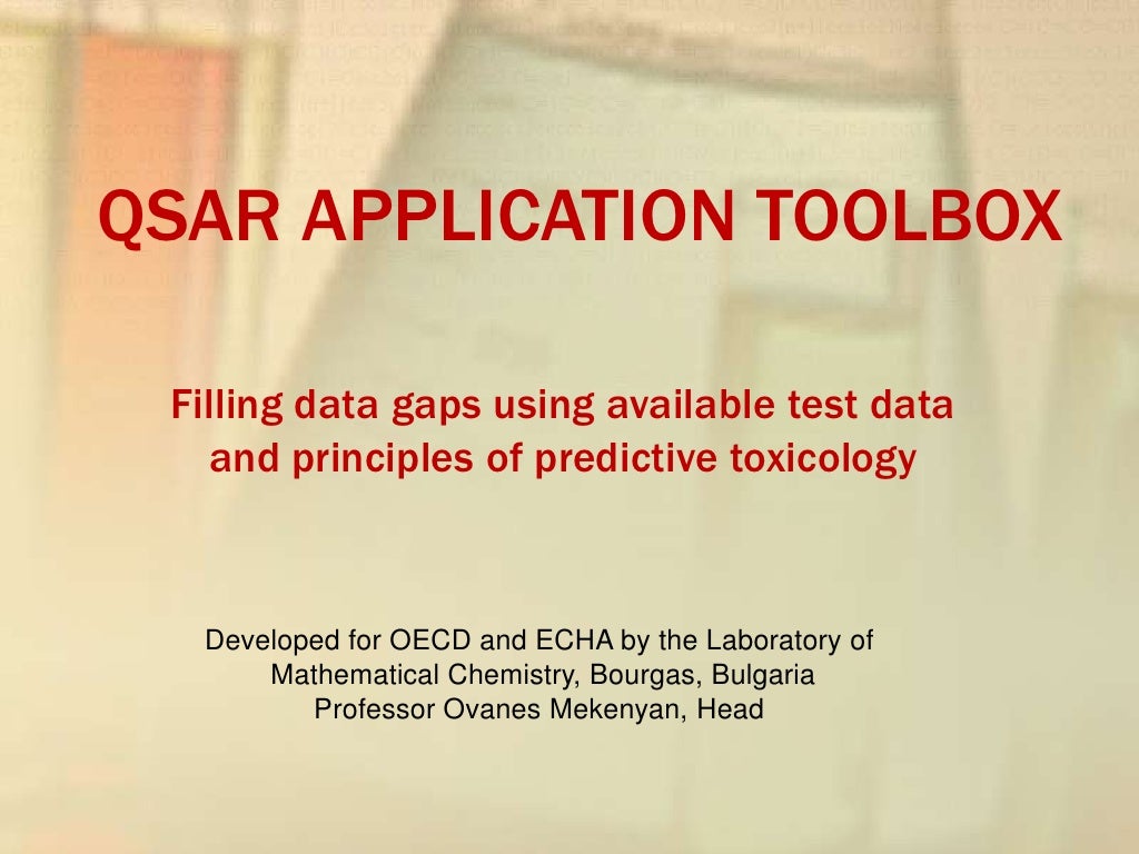 General Concepts in QSAR for Using the QSAR Application Toolbox Par…