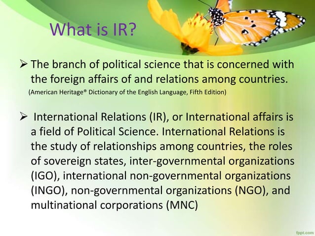 International Relations Introduction And Its Theories International Relations Introduction And Its Theories
