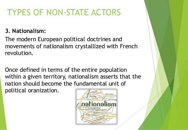 what is meant by non state actors in international relations