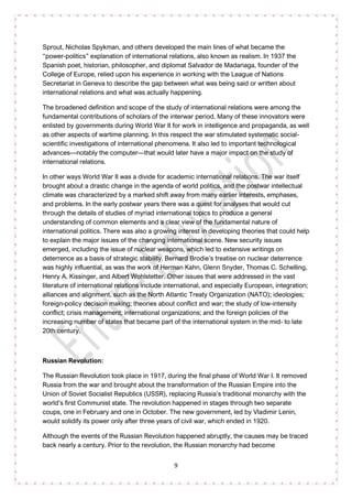 CSS International Relations Notes | PDF