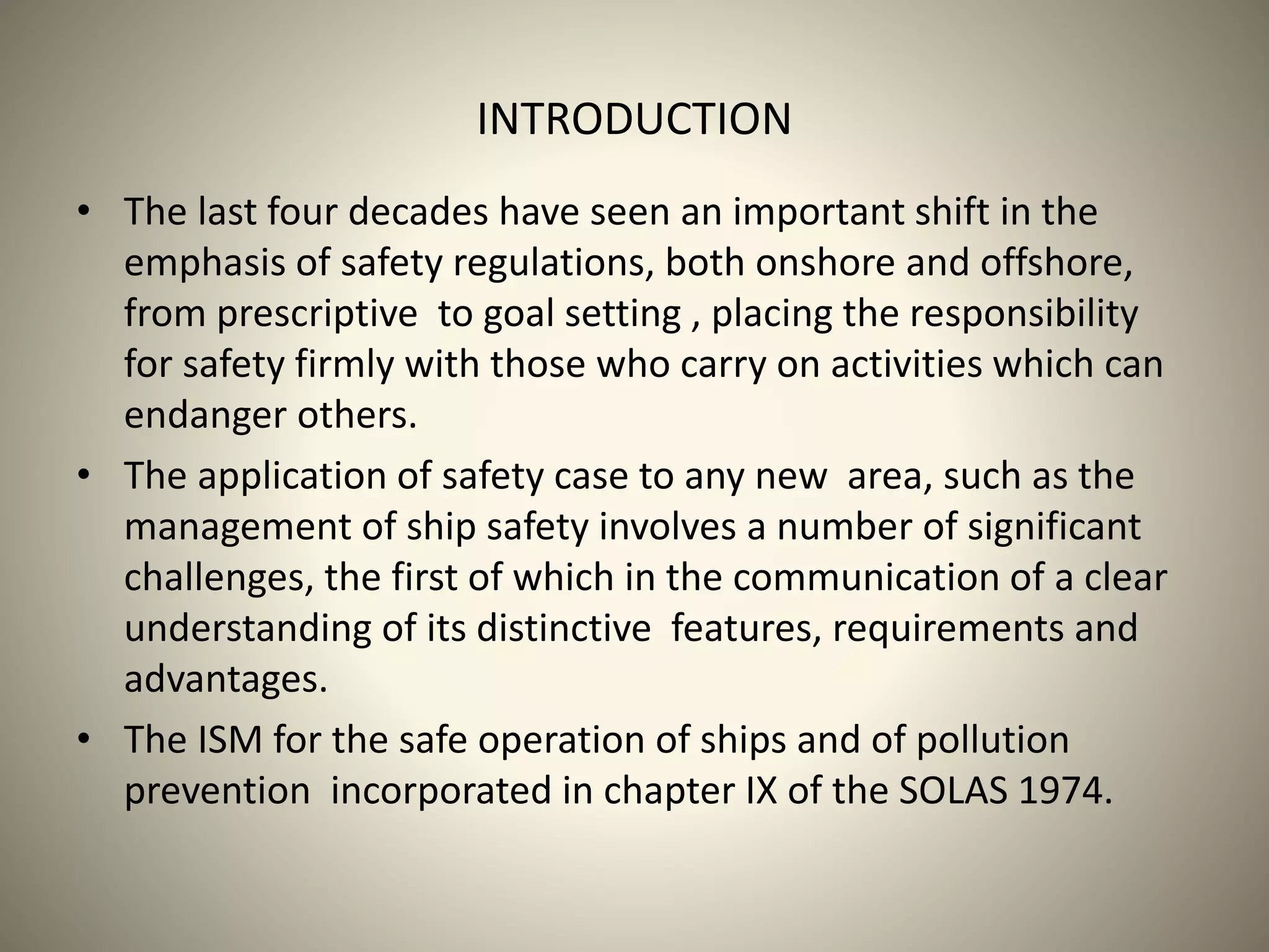 International safety management code ppt | PPTX