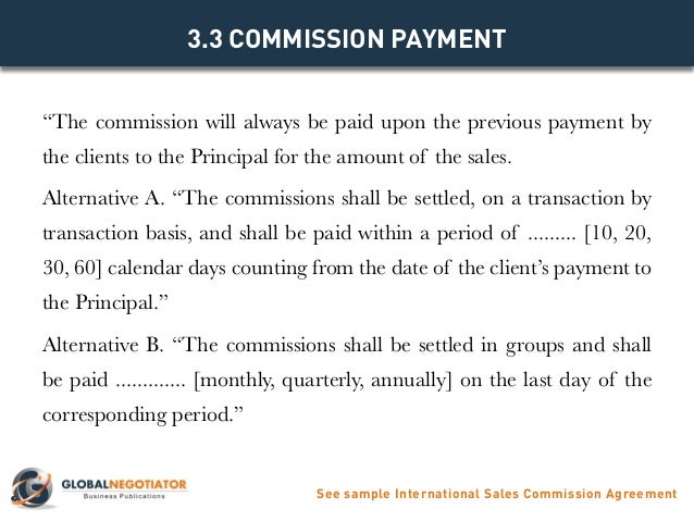 sales commision