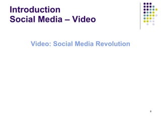 Introduction  Social Media – Video  ,[object Object]
