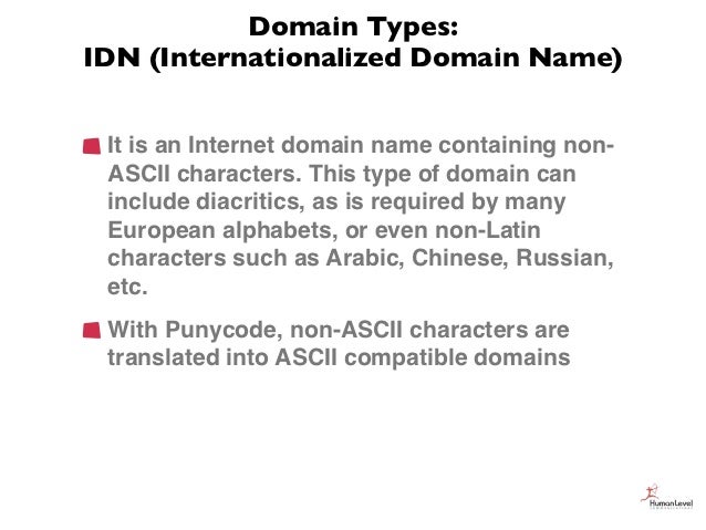 Domain Types Idn Internationalized Domain Name