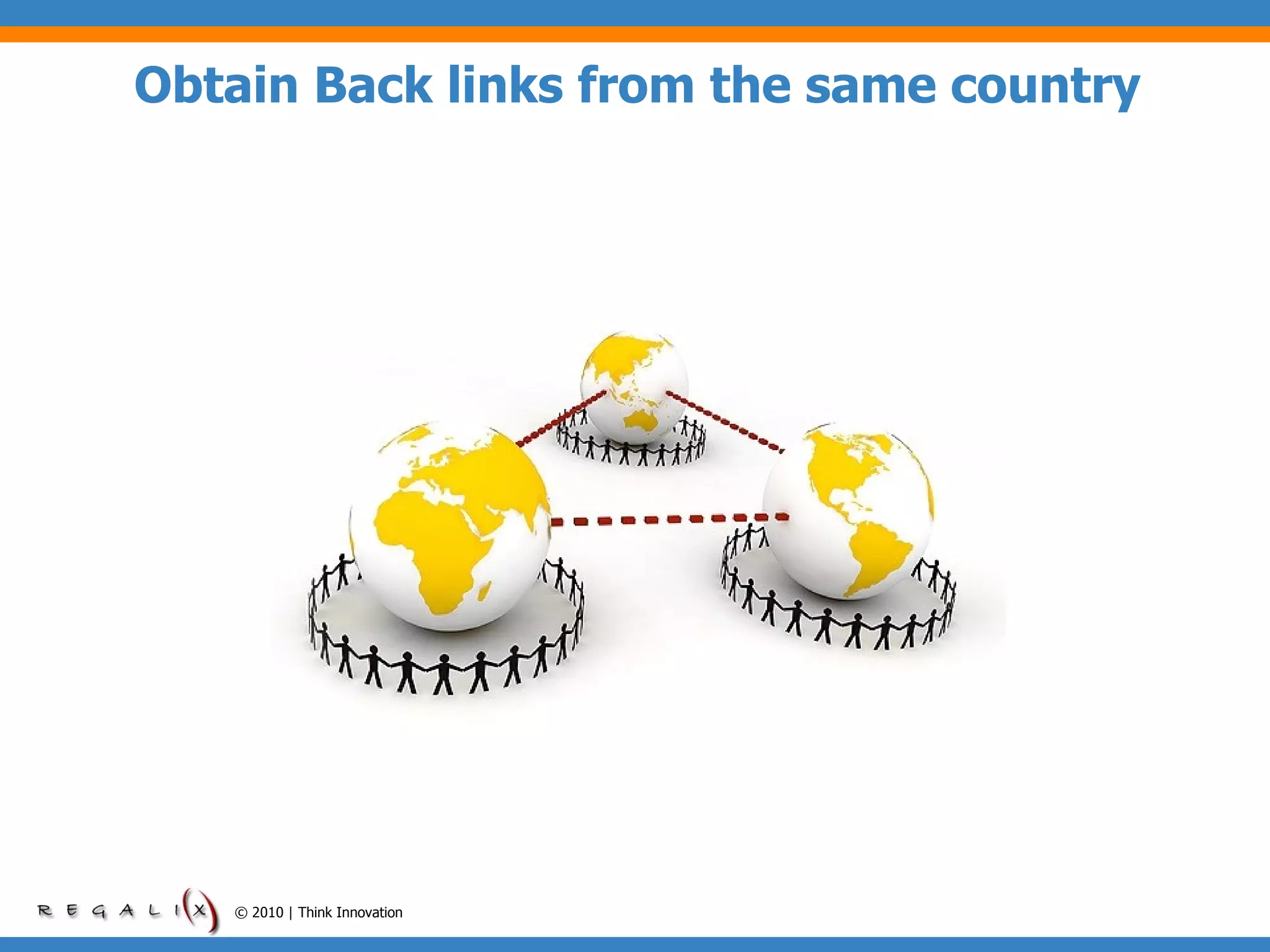 Obtain Back links from the same country © 2010 | Think Innovation 