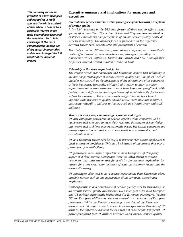 Research paper on service quality us