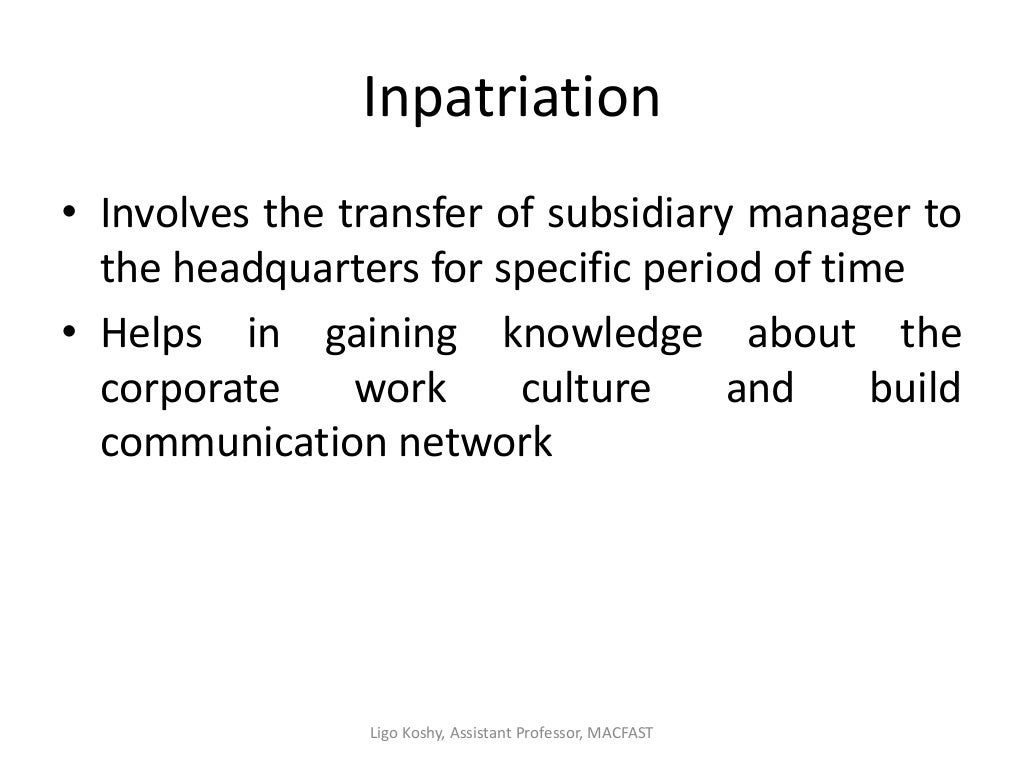 International staffing