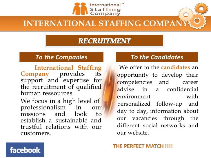 International staffing company english