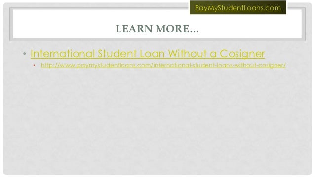 student loans without cosigner