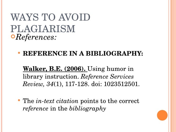 Ways to prevent plagiarism