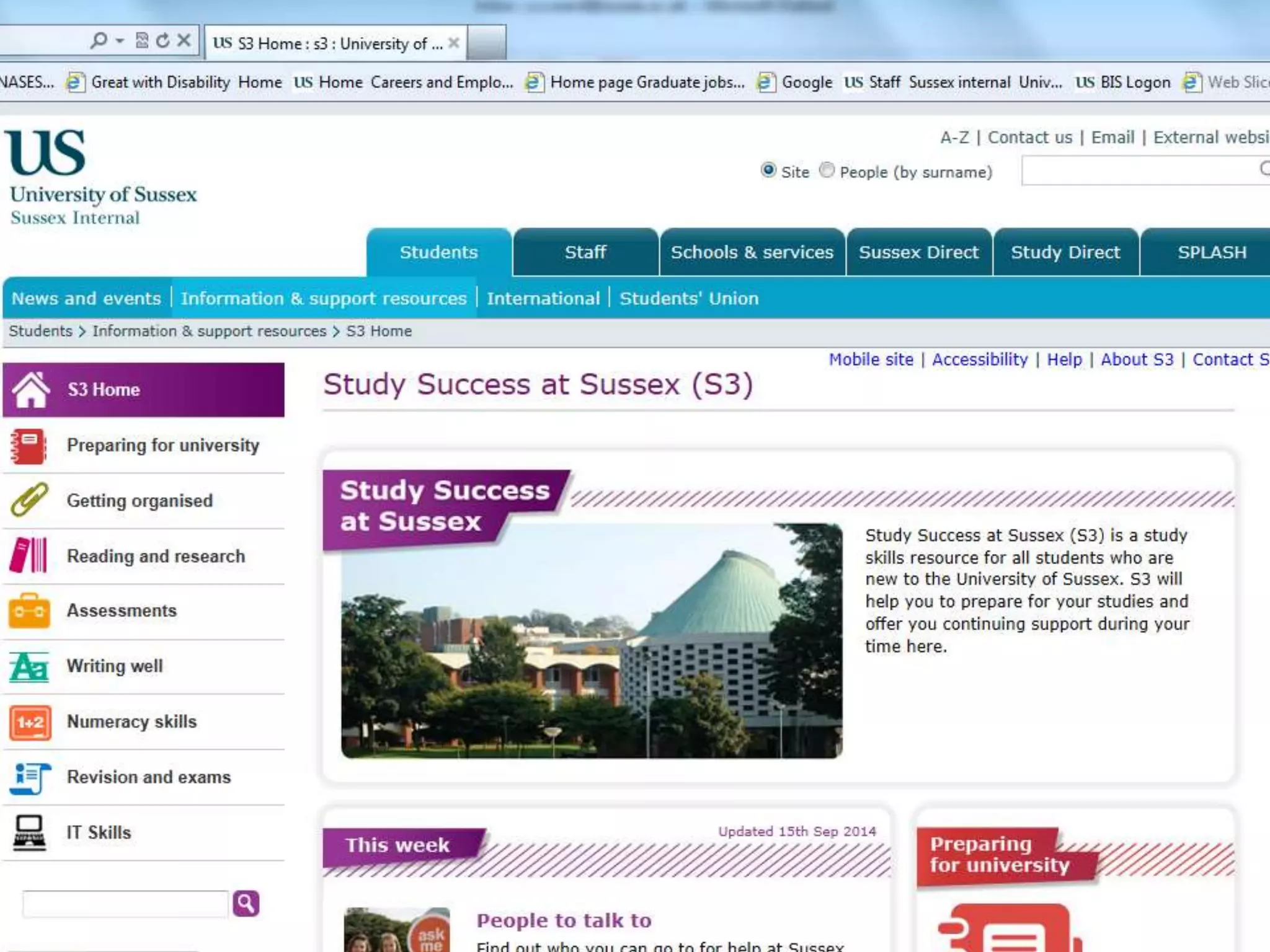 Signpost session:Career planning
Questions?