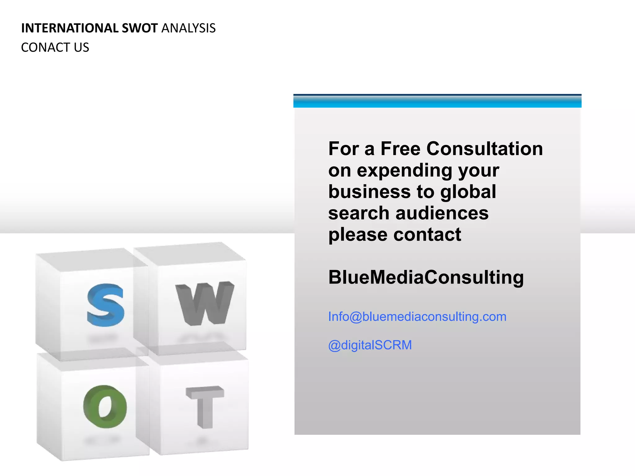 International swot analysis | PPTX