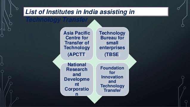 International Technology Transfer International Technology Transfer