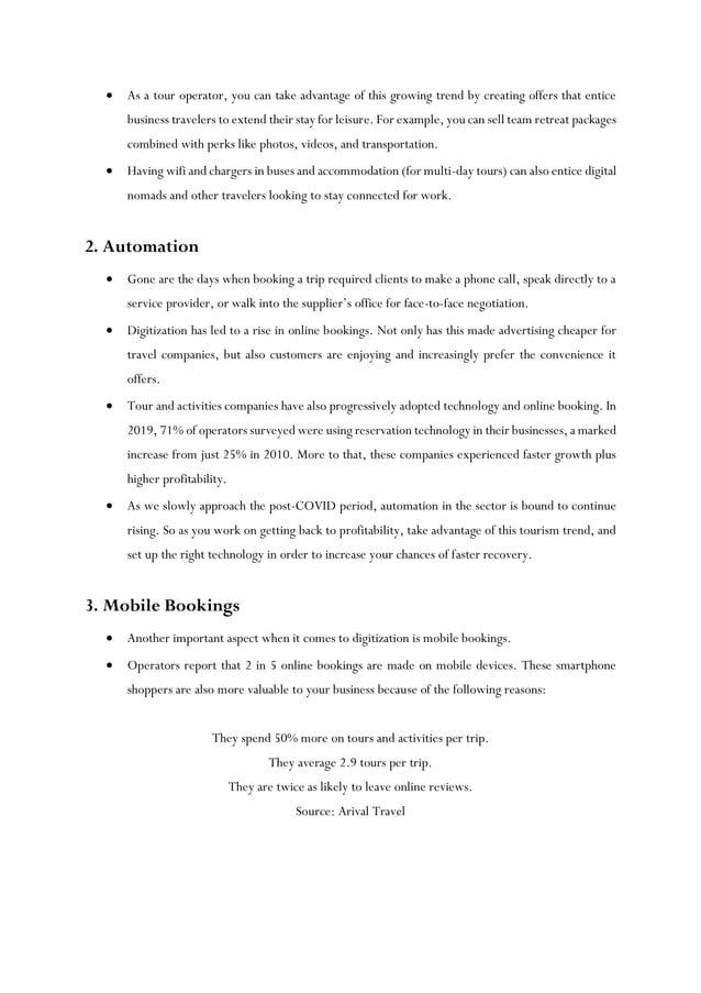 International Tourism notes 9 Tourism Trends That Will Shape the