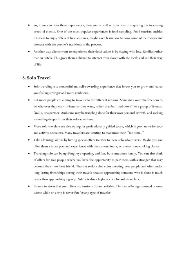 International Tourism notes 9 Tourism Trends That Will Shape the