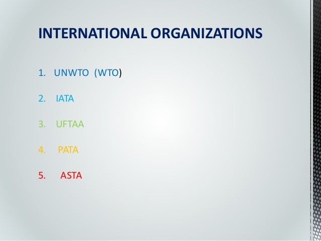 International tourism organization