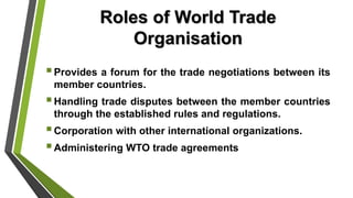 International trade and the role of trade organizations, an imperative ...