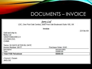 DOCUMENTS – INVOICE
 