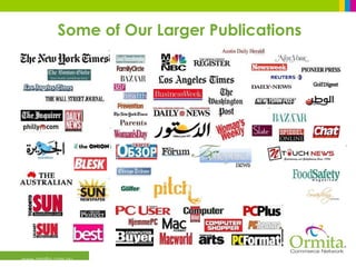 Some of Our Larger Publications www.ormita.com.au 