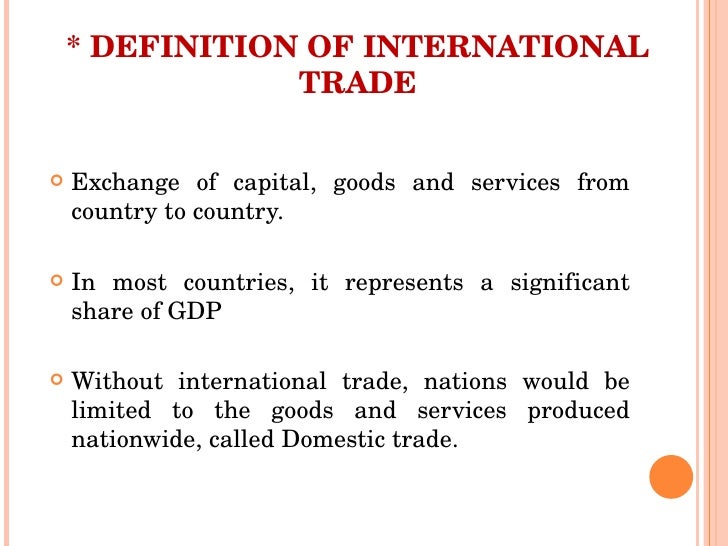 Free traders definition