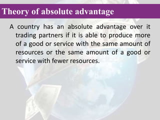 Factor Endowment Theory